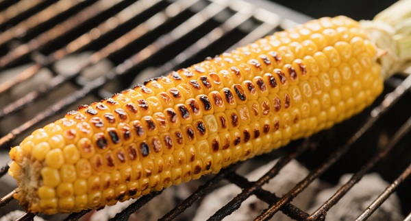Grilled frozen corn