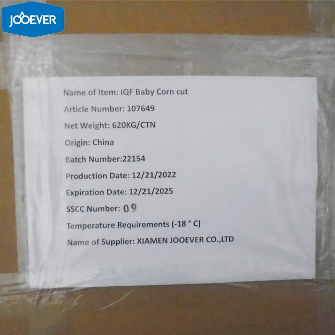 IQF Frozen Baby Corn cut