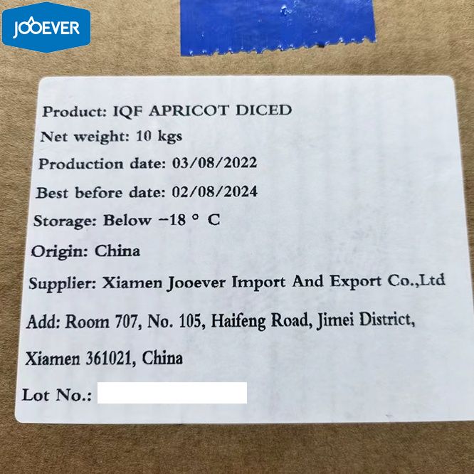 IQF Frozen Apricot dice